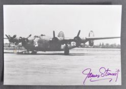 JAMES ' JIMMY ' STEWART - RARE AUTOGRAPHED PHOTO OF HIS LIBERATOR