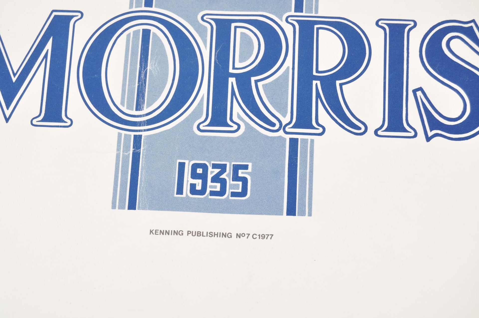TWO RARE 1930'S MORRIS SHOWROOM ADVERTISING POSTERS - Bild 4 aus 9