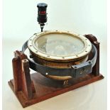 H. HUGHES & SONS MARITIME NAUTICAL SHIPS COMPASS BINNACLE