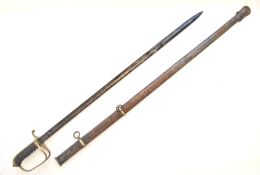 19TH CENTURY ANTIQUE BRITISH OFFICERS SWORD