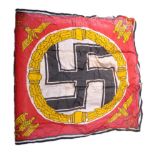 WWII 1943 DATED FUHRER STANDARD ADOLF HITLER FLAG
