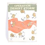 VINTAGE OPERATION DESERT STORM IN-STORE SHOP DISPLAY CARD