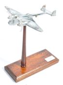 WWII HANDLEY PAGE HAMPDEN BOMBER ALLOY STATUE ON BASE