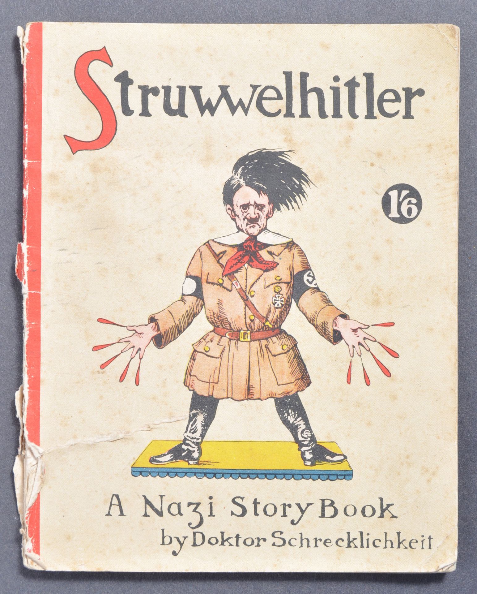 RARE WWII STRUWWELHITLER NAZI STORY BOOK C1939