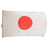 LARGE VINTAGE WWII ERA JAPANESE FLAG - RED & WHITE