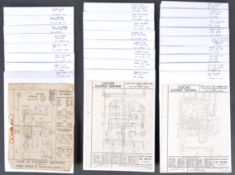 COLLECTION OF VINTAGE CLASSIC CAR WIRING DIAGRAMS