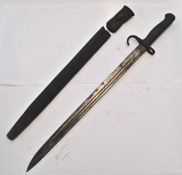 RARE WWI FIRST WORLD WAR BRITISH 1907 LEE ENFIELD RIFLE BAYONET