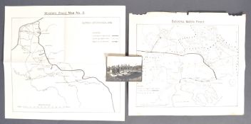 WWI FIRST WORLD WAR BATTLE MAPS & PHOTOGRAPH