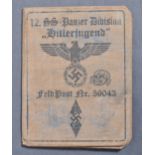 THIRD REICH GERMAN NAZI HITLER YOUTH SOLDIER'S ID