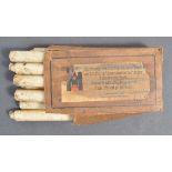 RARE SET OF ORIGINAL WWII THIRD REICH ADOLF HITLER WAX CANDLES