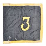 RARE ORIGINAL WWII US 3RD ARMOURED DIVISION TANK FLAG