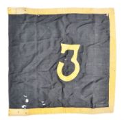 RARE ORIGINAL WWII US 3RD ARMOURED DIVISION TANK FLAG