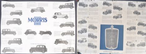 TWO RARE 1930'S MORRIS SHOWROOM ADVERTISING POSTERS