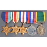 WWII SECOND WORLD WAR MEDAL GROUP - SOMERSET LIGHT INFANTRY