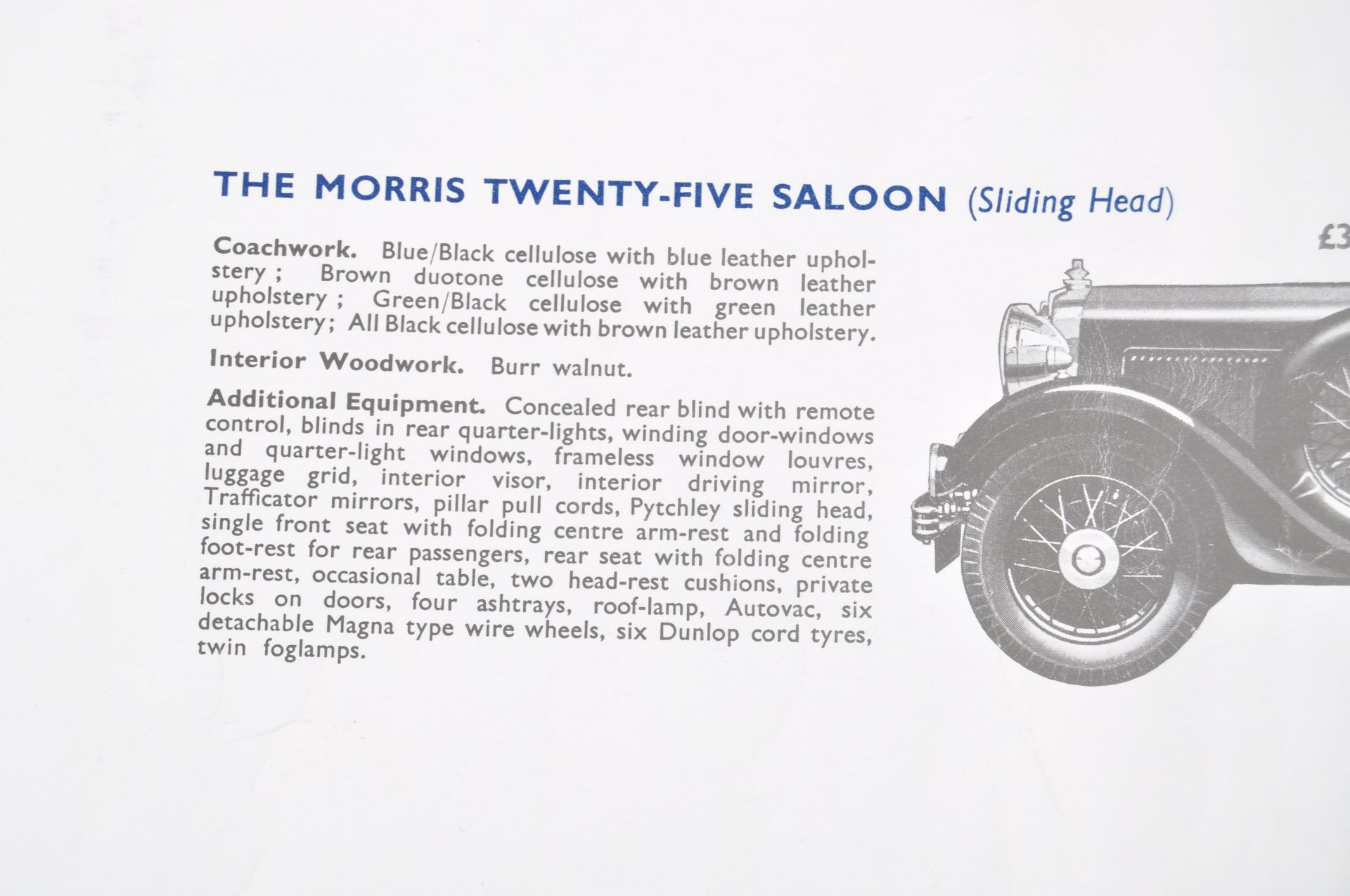 TWO RARE 1930'S MORRIS SHOWROOM ADVERTISING POSTERS - Bild 3 aus 9