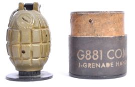 POST-WWII BRITISH ARMY MILLS BOMB & CARTON