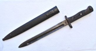 WWII SECOND WORLD WAR SIAMESE M98 MAUSER RIFLE BAYONET