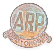 WWII SECOND WORLD WAR RELATED ARP ' BBC LONDON ' BADGE