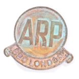 WWII SECOND WORLD WAR RELATED ARP ' BBC LONDON ' BADGE