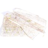 COLLECTION ORIGINAL WWII ERA AIR MINISTRY PAPER MAPS