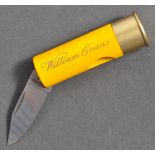 NOVELTY WILLIAM EVANS 12 BORE SHOTGUN SHELL PEN KNIFE