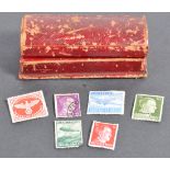 COLLECTION OF WWII GERMAN THIRD REICH NAZI STAMPS IN BOX