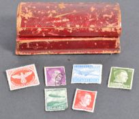 COLLECTION OF WWII GERMAN THIRD REICH NAZI STAMPS IN BOX