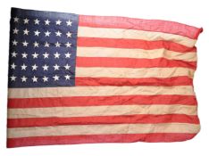RARE WWII DATED AMERICAN FLAG SINGLE PANEL 48 STARS D-DAY