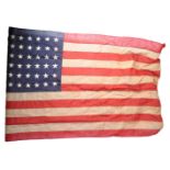 RARE WWII DATED AMERICAN FLAG SINGLE PANEL 48 STARS D-DAY