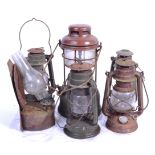 COLLECTION OF VINTAGE HURRICANE & TILLEY LAMPS