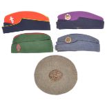 COLLECTION OF WWII & RELATED MILITARY UNIFORM CAPS