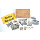 COLLECTION OF WWII GERMAN ARMY ' BRING BACK ' ITEMS