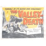 THE VALLEY OF DEATH - WWII / KOREAN WAR UK QUAD POSTER
