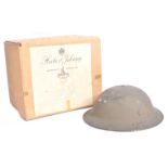 WWII HOME GUARD OFFICER'S HELMET - WITH PROVENANCE