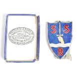 RARE WWII SBS SPECIAL BOAT SERVICE UNIFORM ENAMEL BADGE