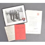 COLLECTION OF WWII HOME GUARD RELATED ITEMS - EPHEMERA ETC