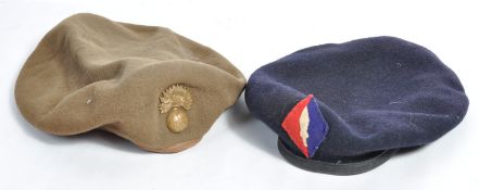 WWII SECOND WORLD WAR BRITISH ARMY BERETS & BADGES