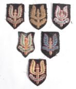 RARE COLLECTION OF ORIGINAL SAS WWII CLOTH BERET PATCHES