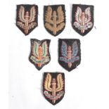 RARE COLLECTION OF ORIGINAL SAS WWII CLOTH BERET PATCHES