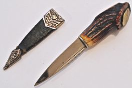 SCOTTISH HIGHLAND DRESS SKEAN DHU ( SGIAN-DUBH ) KNIFE