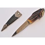 SCOTTISH HIGHLAND DRESS SKEAN DHU ( SGIAN-DUBH ) KNIFE