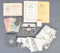 COLLECTION OF ASSORTED WWII ARP CIVIL DEFENCE RELATED EPHEMERA