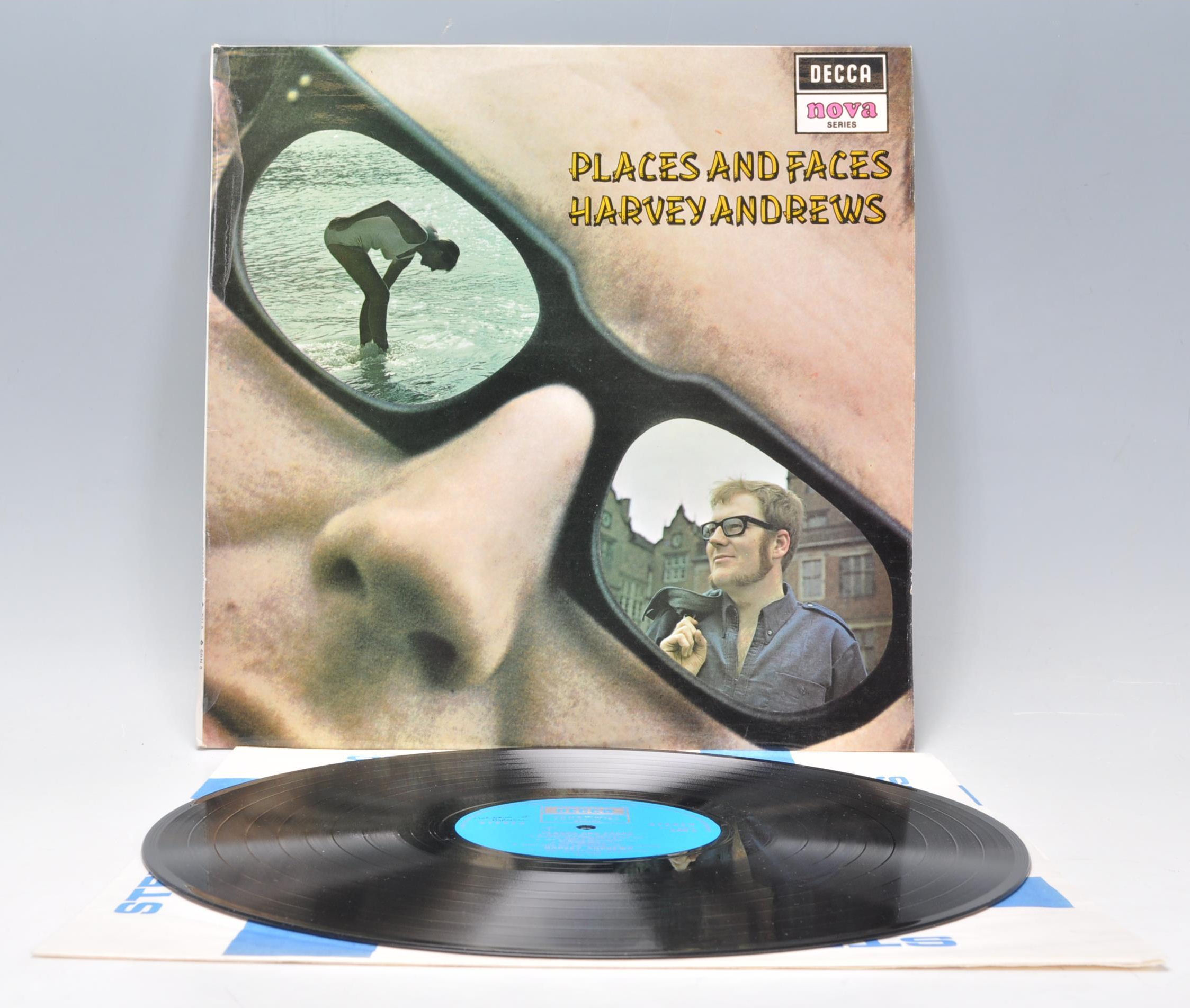 A vinyl long play LP record album by Harvey Andrews – Places And Faces – Original Decca Nova 1st U.