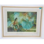 Russell Flint 1880-1969 - A signed print after William Russell Flint depicting two female figures