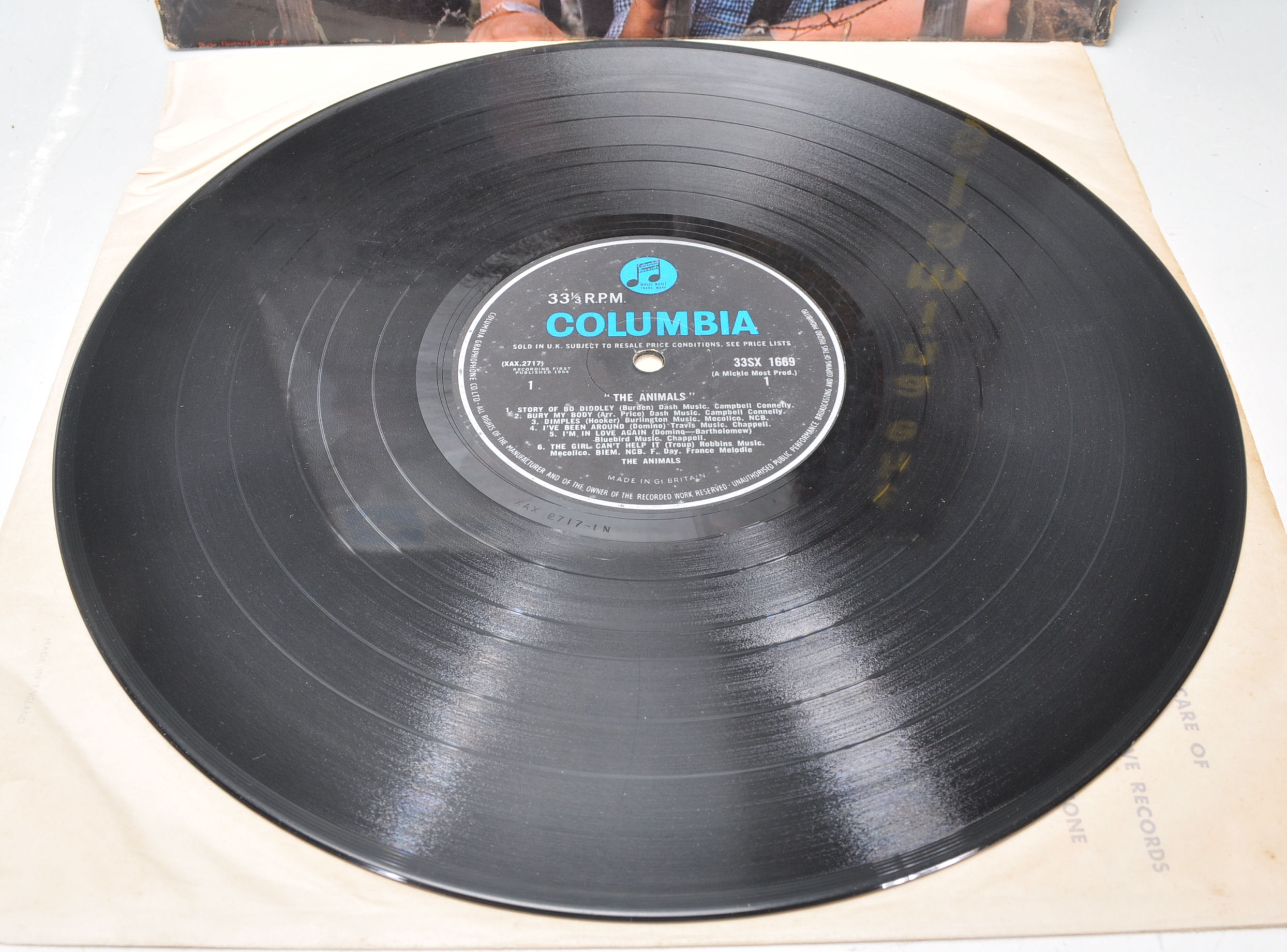 A vinyl long play LP record album by The Animals – "The Animals"  – Original Columbia 1st U.K. Press - Image 2 of 4