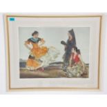 William Russell Flint 1880-1969 - A signed print after William Russell Flint depicting a flamenco