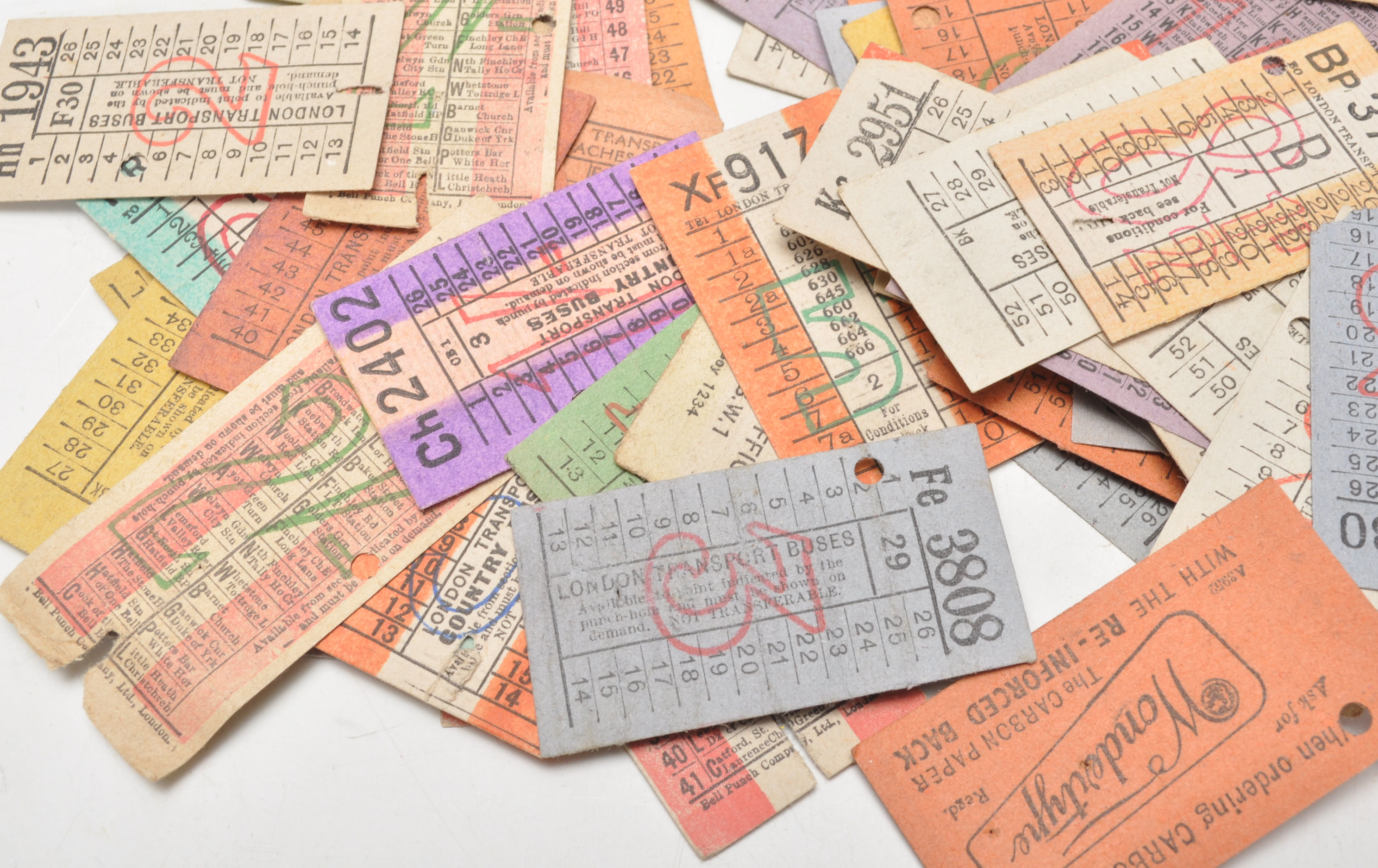 Bus Tickets. Job lot (x175) of vintage London Transport tickets. Buses, Coaches and Country - Image 2 of 7
