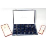 A good group of three antique vintage jewellery boxes with each box bearing Garrard marks to the