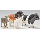 A group of three Beswick ceramic animal figurines