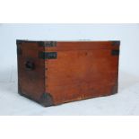 A 19th Century mahogany campaign box / chest of re